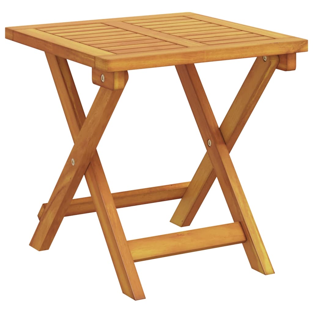 Solstol med pude 3 pcs Rød 40 x 40 x 40cm Massivt akacietræ