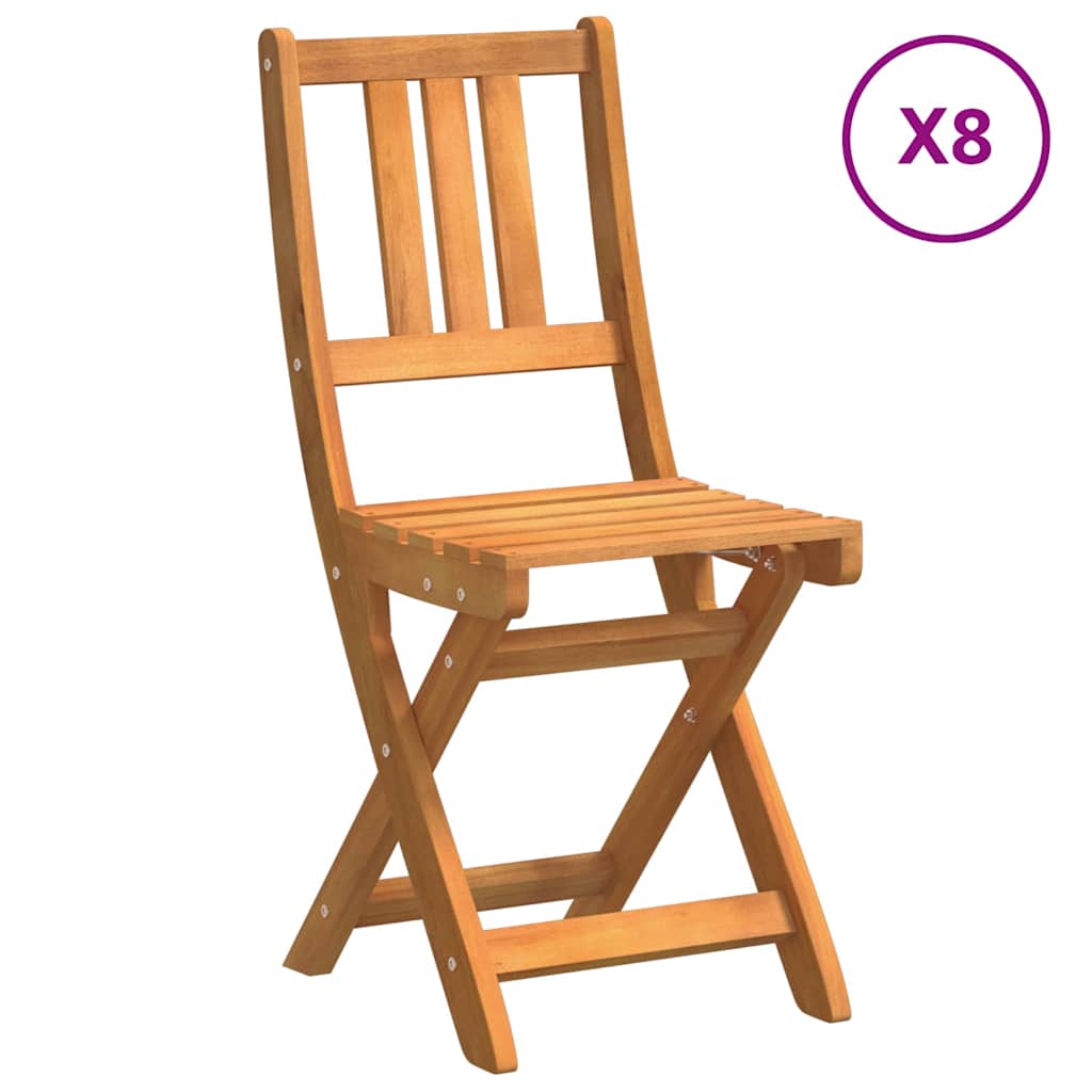 Have Stol 8 pcs Brun 36 x 46 x 86cm Massivt akacietræ