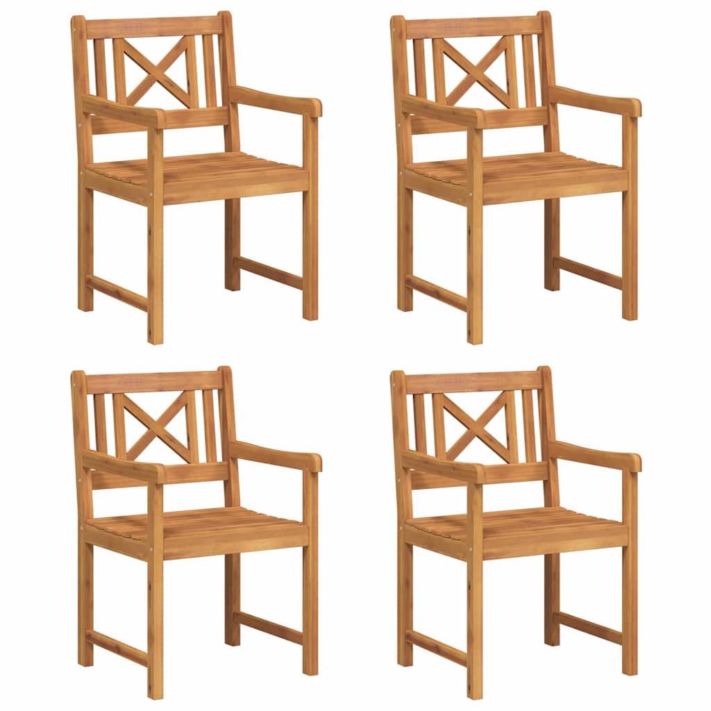 Have Stol 4 pcs Brun 56 x 56 x 90cm Massivt akacietræ