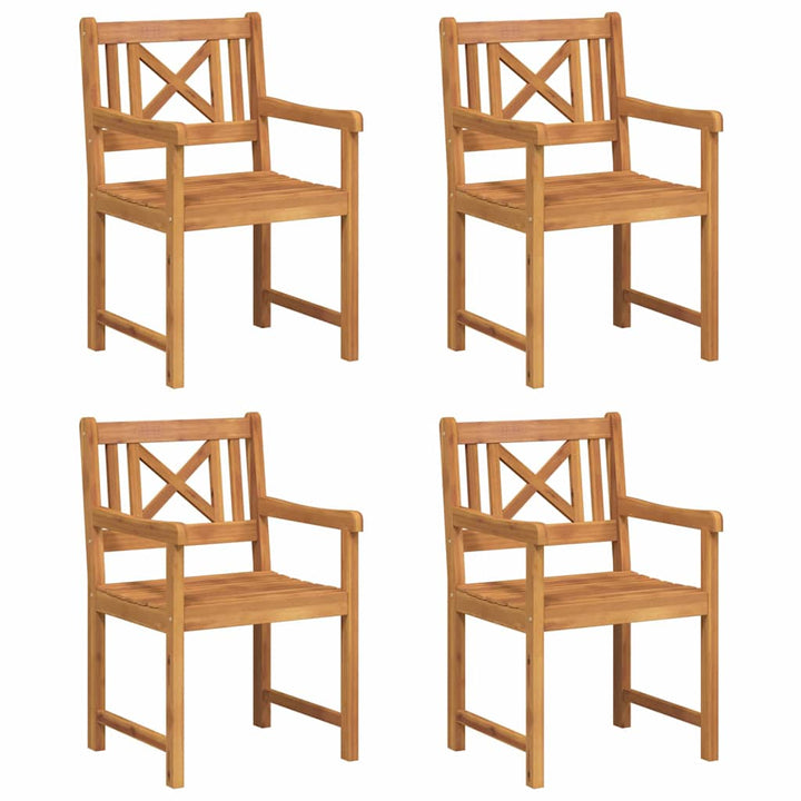 Have Stol 4 pcs Brun 56 x 56 x 90cm Massivt akacietræ