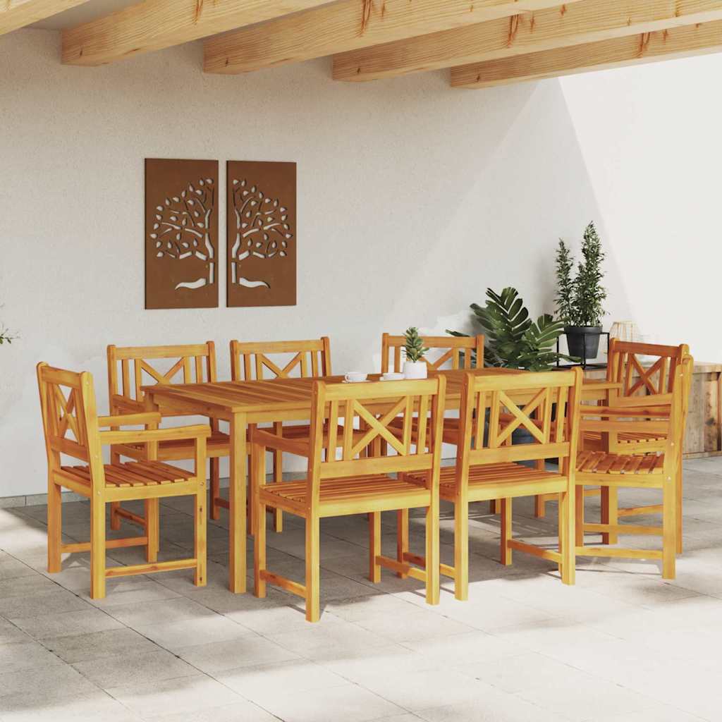 Have Stol 8 pcs Brun 56 x 56 x 90cm Massivt akacietræ
