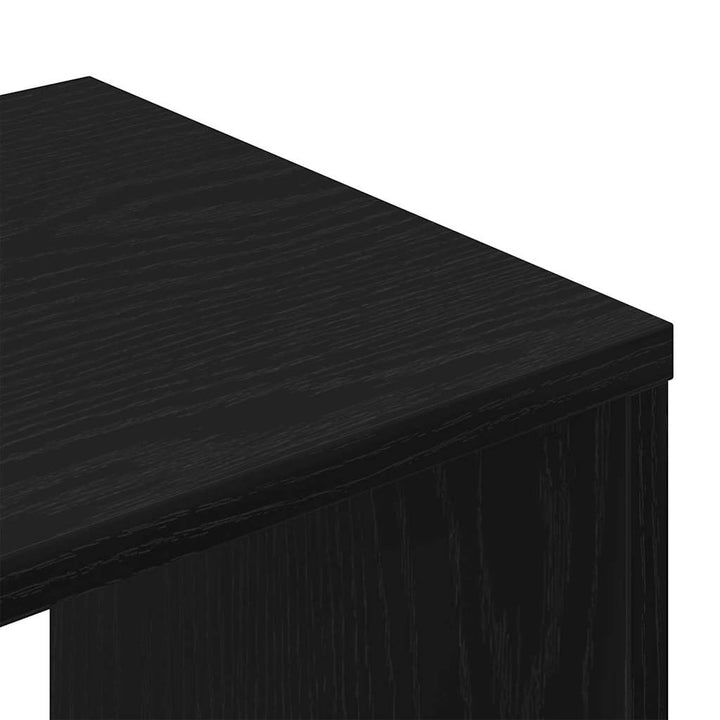 TV-skabssæt 3 pcs Sort eg 200 x 30 x 30 cm Konstrueret træ
