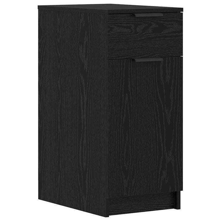 Bord med skuffe Sort eg 133 x 50 x 75 cm Konstrueret træ