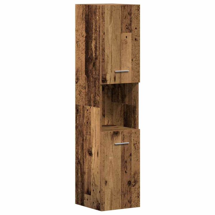 Badeværelsesmøbel Sæt 3 pcs Gammelt træ 41 x 38.5 x 46 cm