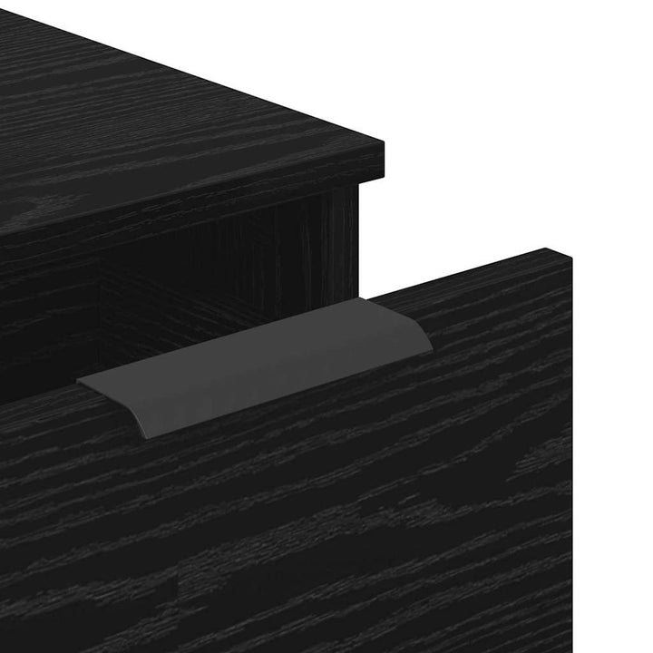 Sideboard 3 pcs Sort eg 60 x 30 x 70 cm Konstrueret træ