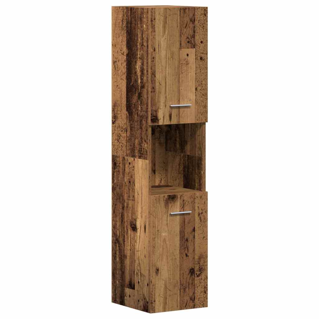 Badeværelsesmøbel sæt 4 pcs Gammelt træ 41 x 38.5 x 46 cm