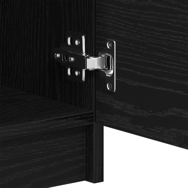 Skænk Sort eg 180 x 30 x 70 cm Konstrueret træ