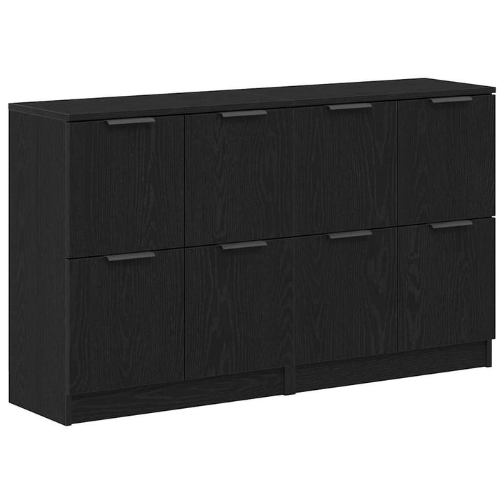 Skænk Sort eg 180 x 30 x 70 cm Konstrueret træ