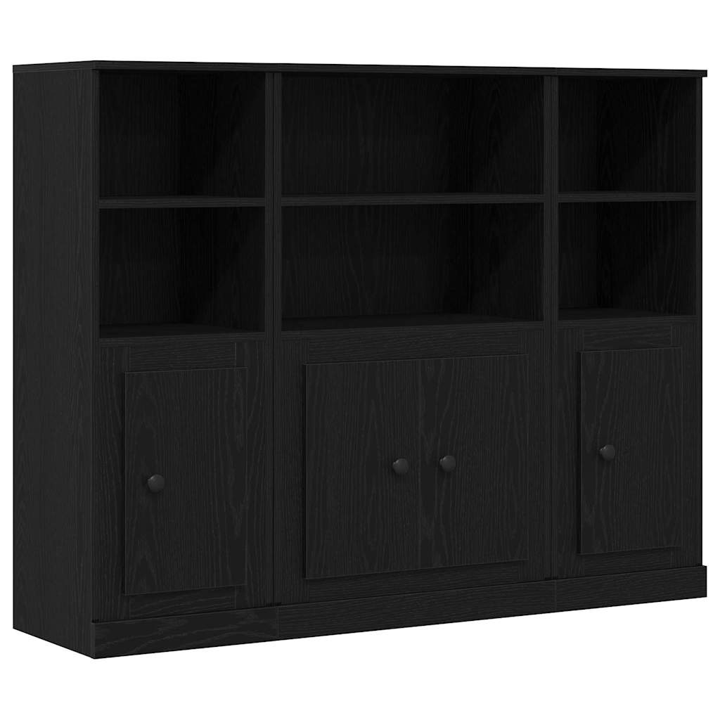 Highboard Sort eg 132 x 35,5 x 103,5 cm Konstrueret træ