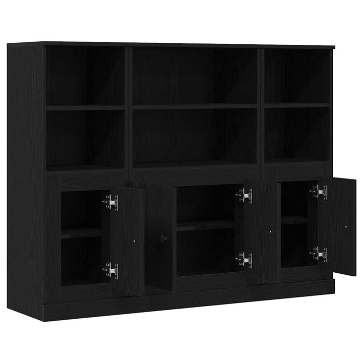 Highboard Sort eg 132 x 35,5 x 103,5 cm Konstrueret træ