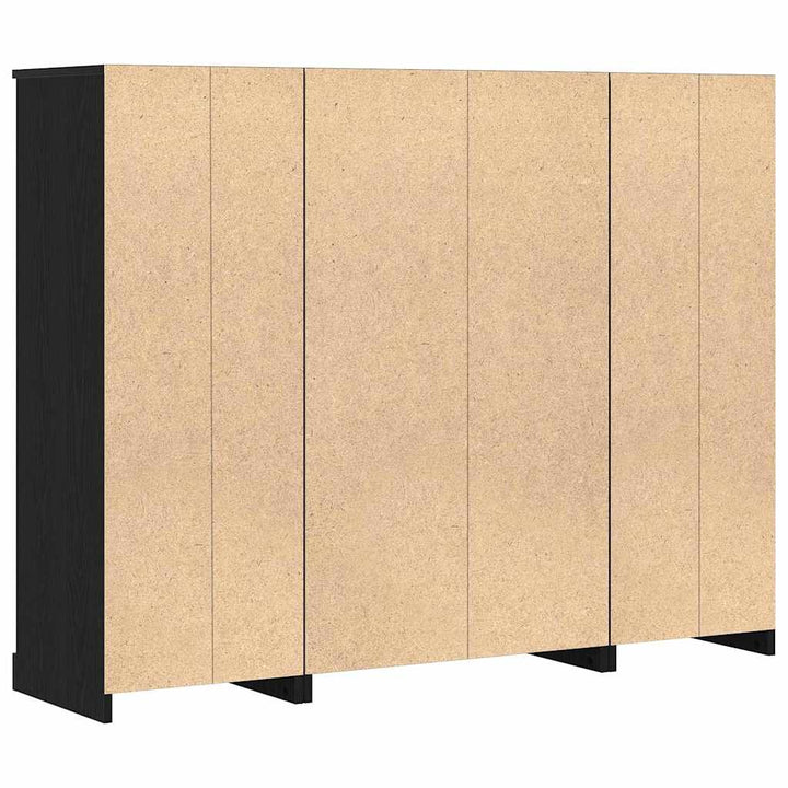 Highboard Sort eg 132 x 35,5 x 103,5 cm Konstrueret træ