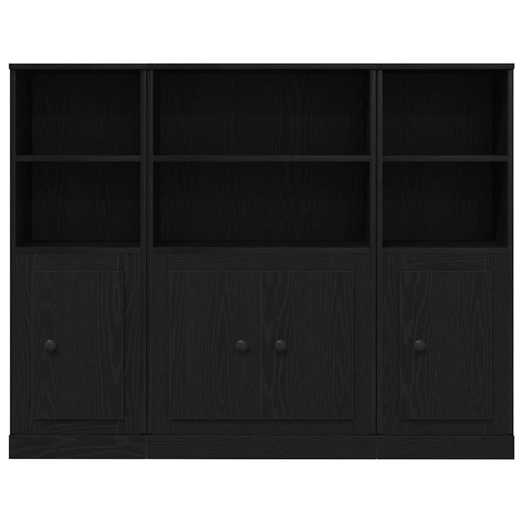 Highboard Sort eg 132 x 35,5 x 103,5 cm Konstrueret træ