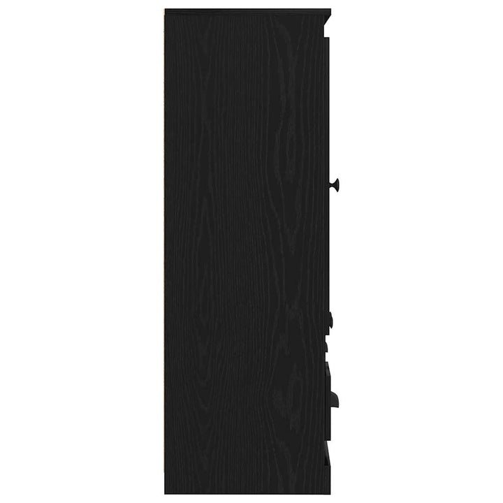 Highboard Sort eg 132 x 35,5 x 103,5 cm Konstrueret træ