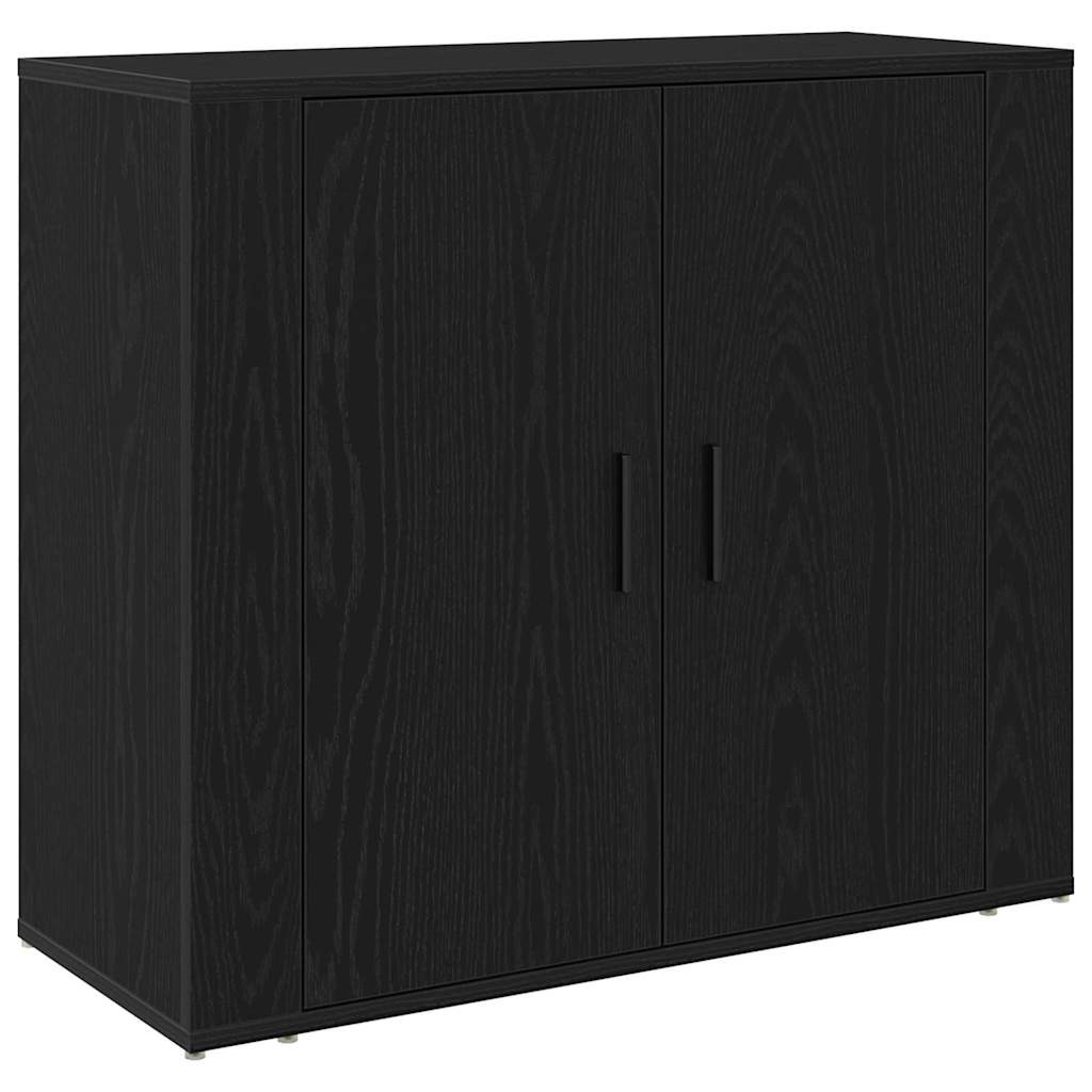 Bænk Sort eg 80 x 33 x 150 cm Konstrueret træ