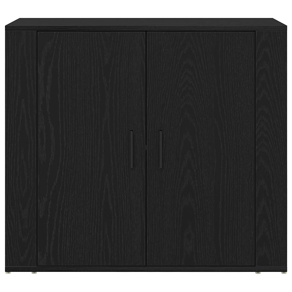 Bænk Sort eg 80 x 33 x 150 cm Konstrueret træ