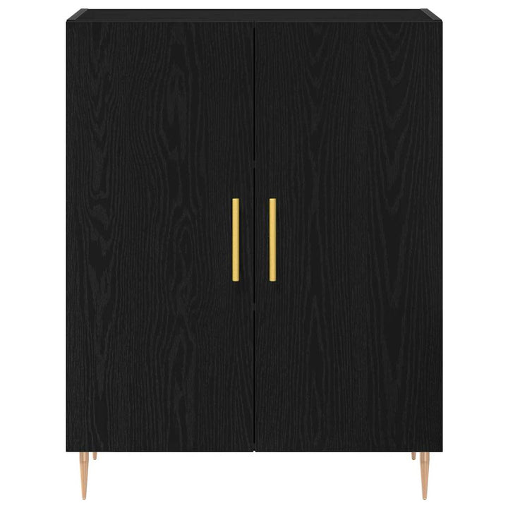 Highboard 2 pcs Sort eg 70 x 34 x 180 cm Konstrueret træ
