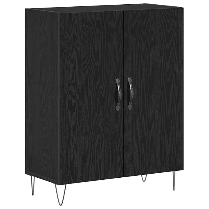 Highboard 2 pcs Sort eg 70 x 34 x 180 cm Konstrueret træ