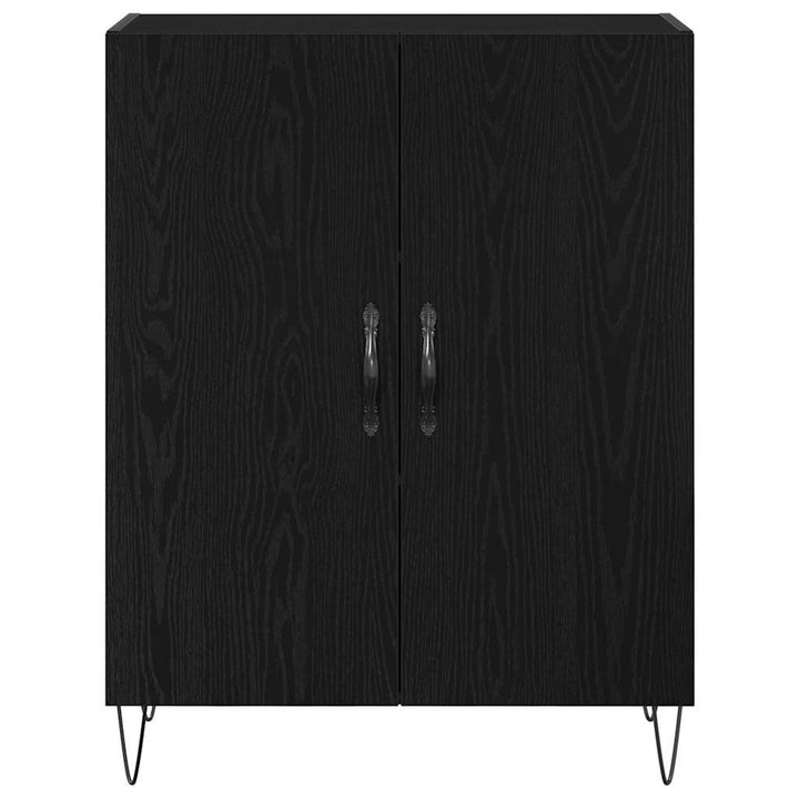 Highboard 2 pcs Sort eg 70 x 34 x 180 cm Konstrueret træ