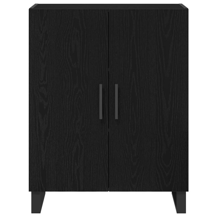 Highboard Vægmonteret Sort eg 70 x 34 x 180 cm Konstrueret træ