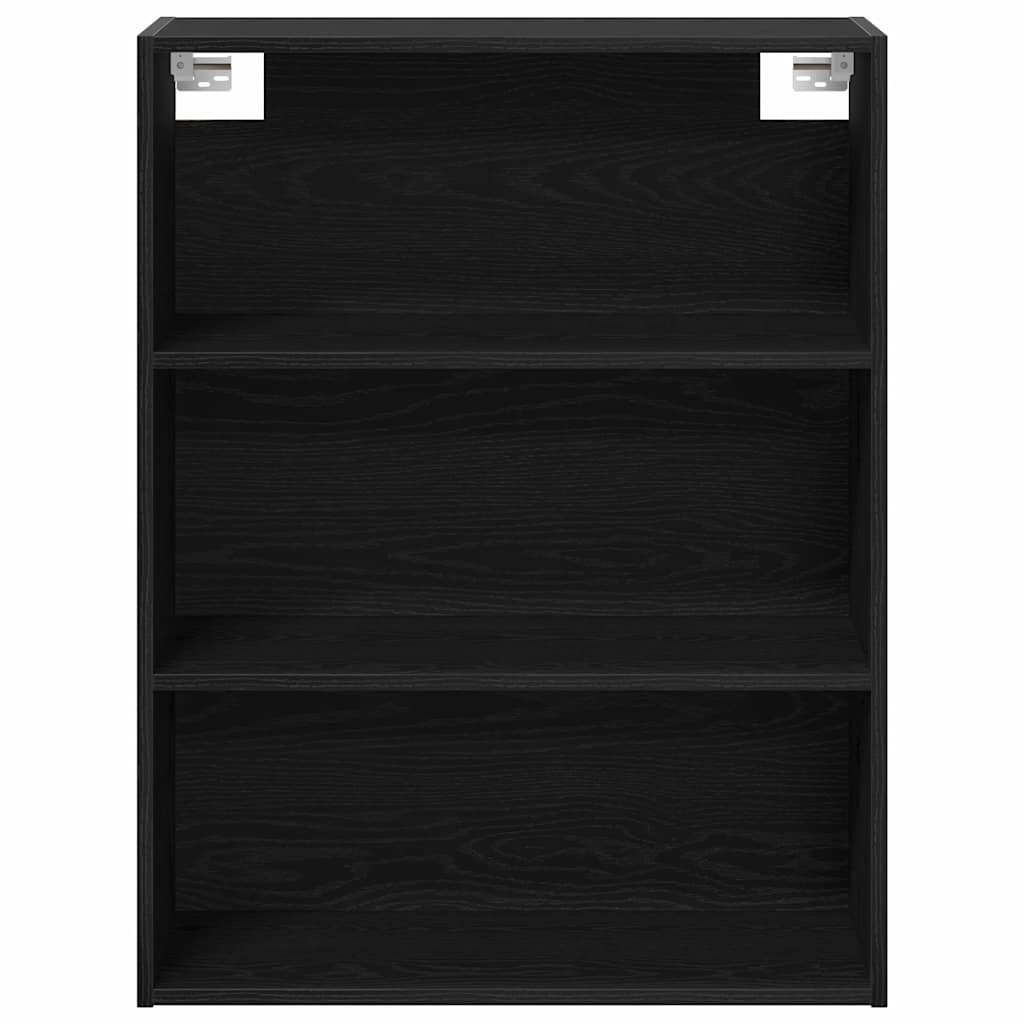Highboard Vægmonteret Sort eg 70 x 34 x 180 cm Konstrueret træ