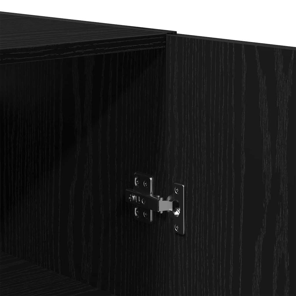 Highboard Sort eg 69,5 x 34 x 180 cm Konstrueret træ