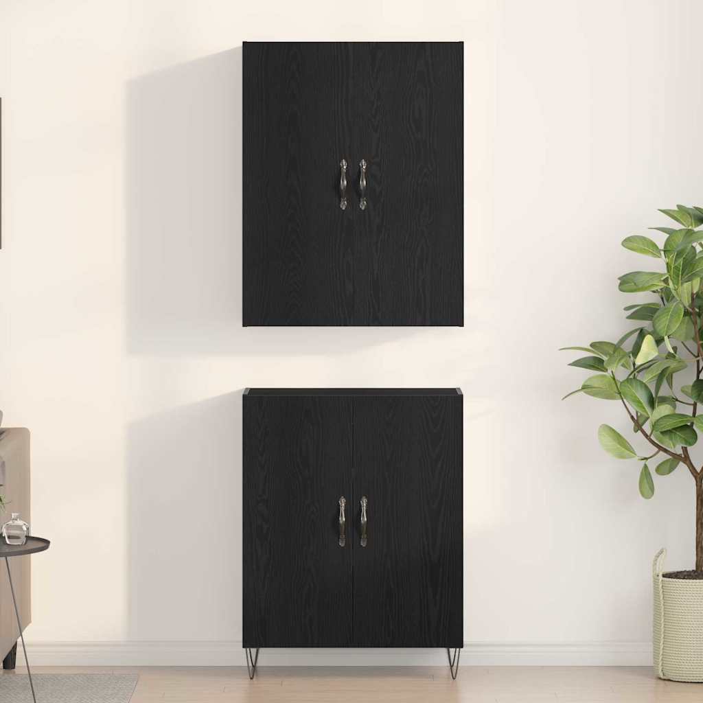 Highboard Sort eg 69,5 x 34 x 180 cm Konstrueret træ