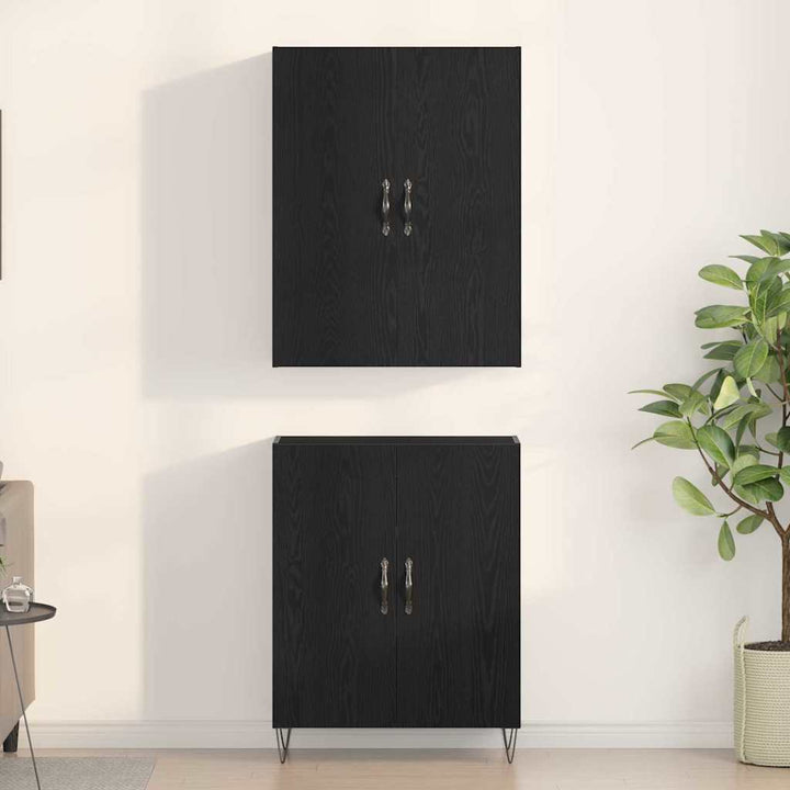 Highboard Sort eg 69,5 x 34 x 180 cm Konstrueret træ