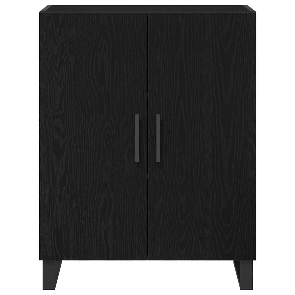 Highboard 2 pcs Sort eg 69,5 x 34 x 180 cm Konstrueret træ