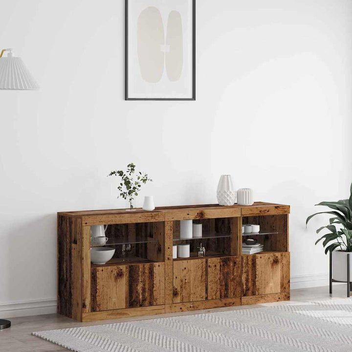 Sideboard Gammelt træ 162 x 37 x 67 cm Konstrueret træ