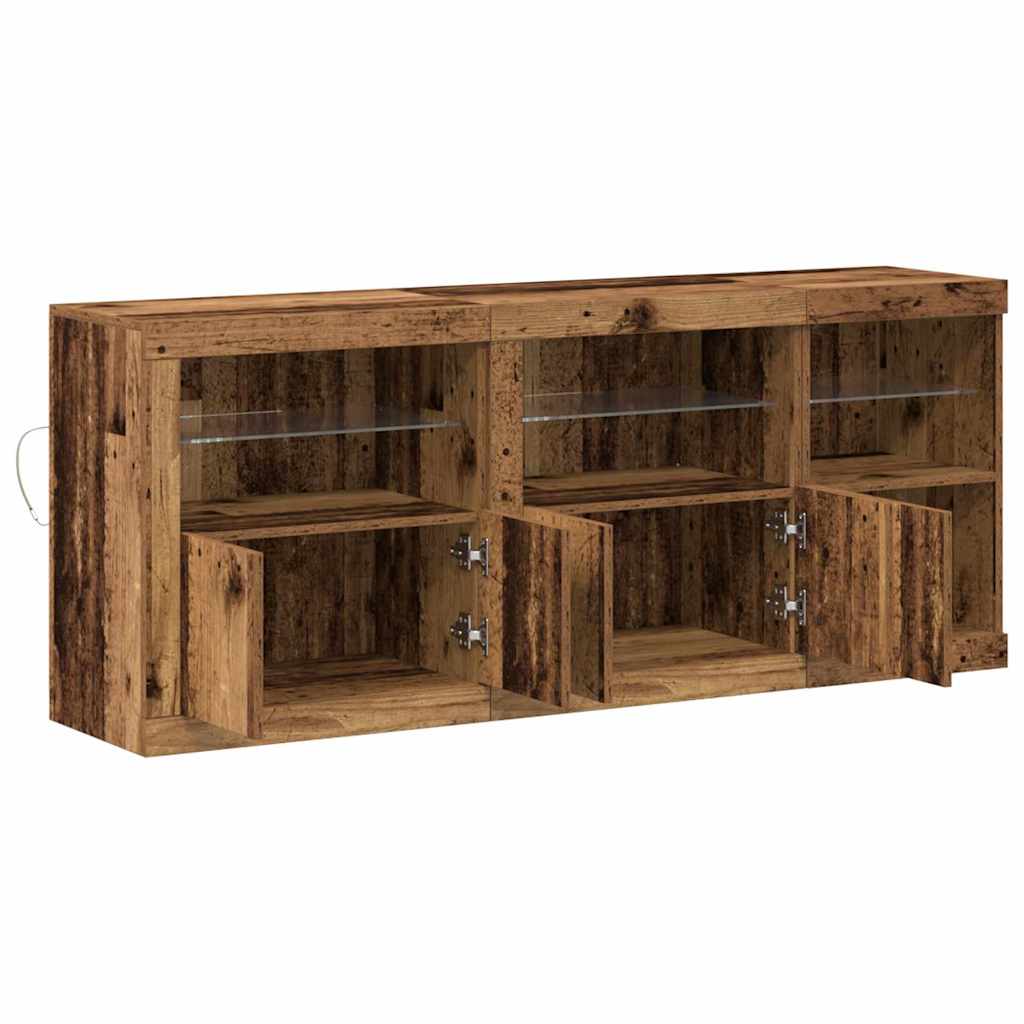 Sideboard Gammelt træ 162 x 37 x 67 cm Konstrueret træ
