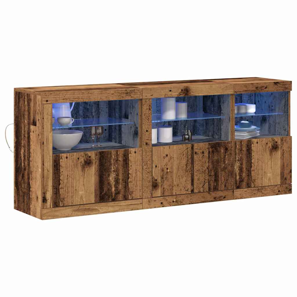 Sideboard Gammelt træ 162 x 37 x 67 cm Konstrueret træ