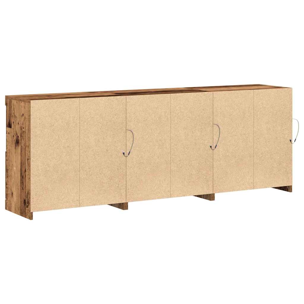 Sideboard Gammelt træ 181,5 x 37 x 67 cm Konstrueret træ