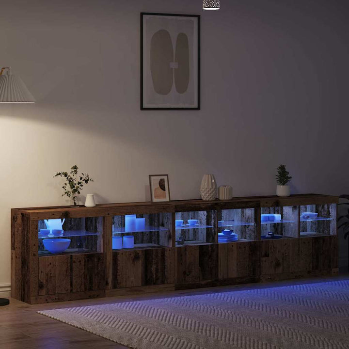 Sideboard Gammelt træ 283 x 37 x 67 cm Konstrueret træ