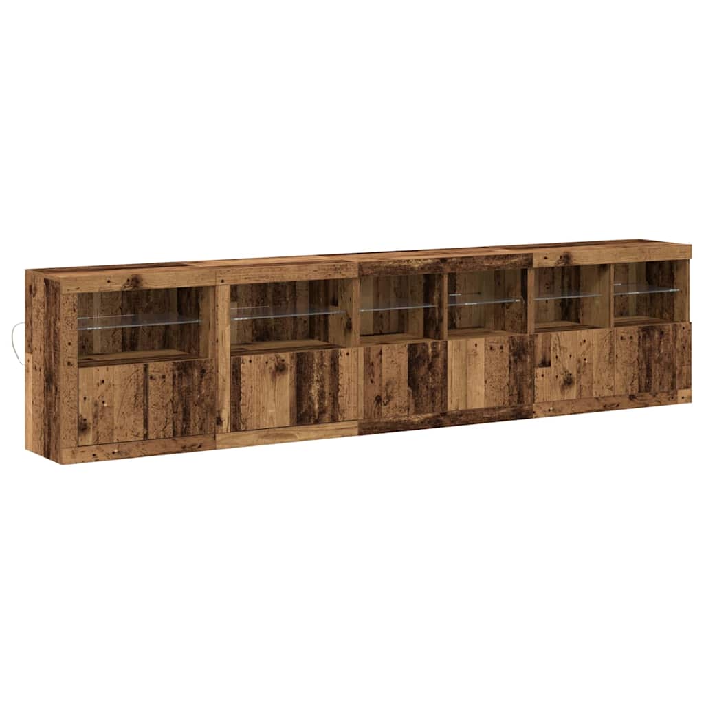 Sideboard Gammelt træ 283 x 37 x 67 cm Konstrueret træ