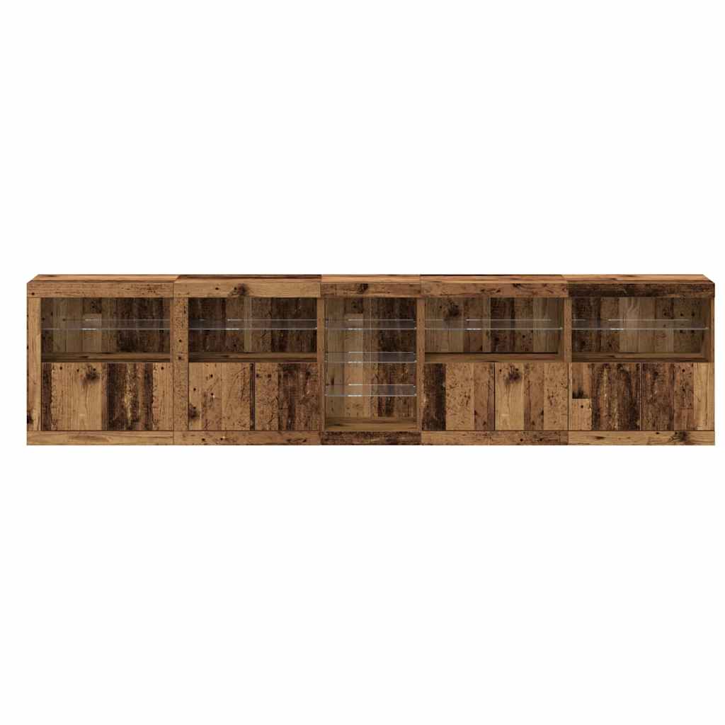 Sideboard Gammelt træ 283 x 37 x 67 cm Konstrueret træ