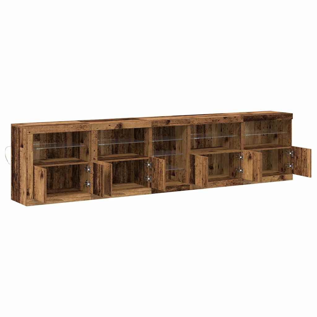 Sideboard Gammelt træ 283 x 37 x 67 cm Konstrueret træ