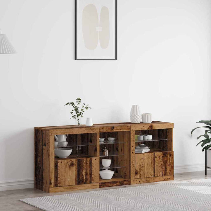 Sideboard Gammelt træ 162 x 37 x 67 cm Konstrueret træ