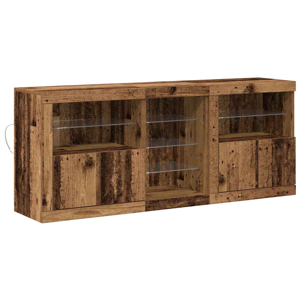 Sideboard Gammelt træ 162 x 37 x 67 cm Konstrueret træ
