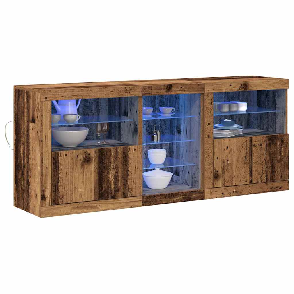 Sideboard Gammelt træ 162 x 37 x 67 cm Konstrueret træ