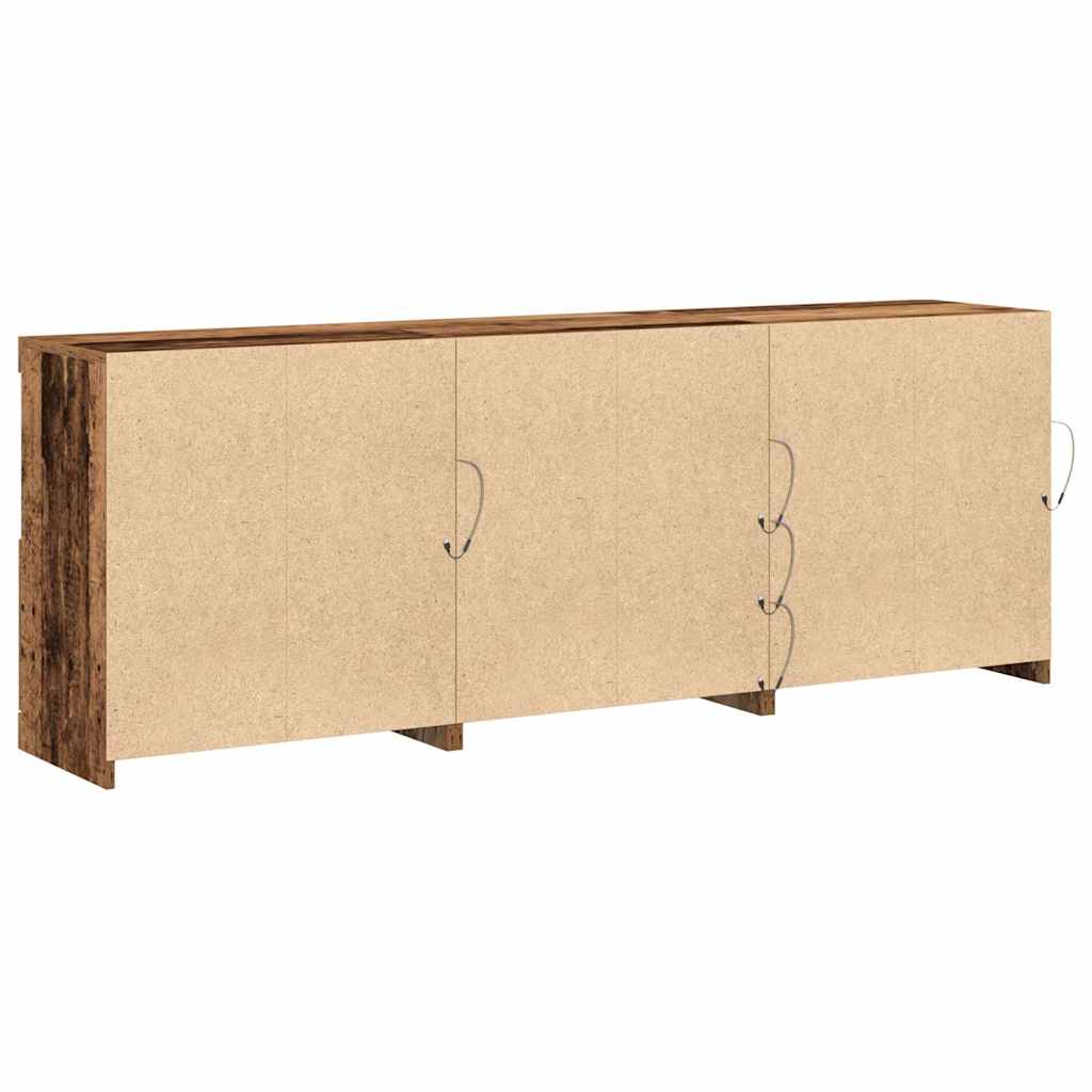 Sideboard Gammelt træ 181,5 x 37 x 67 cm Konstrueret træ