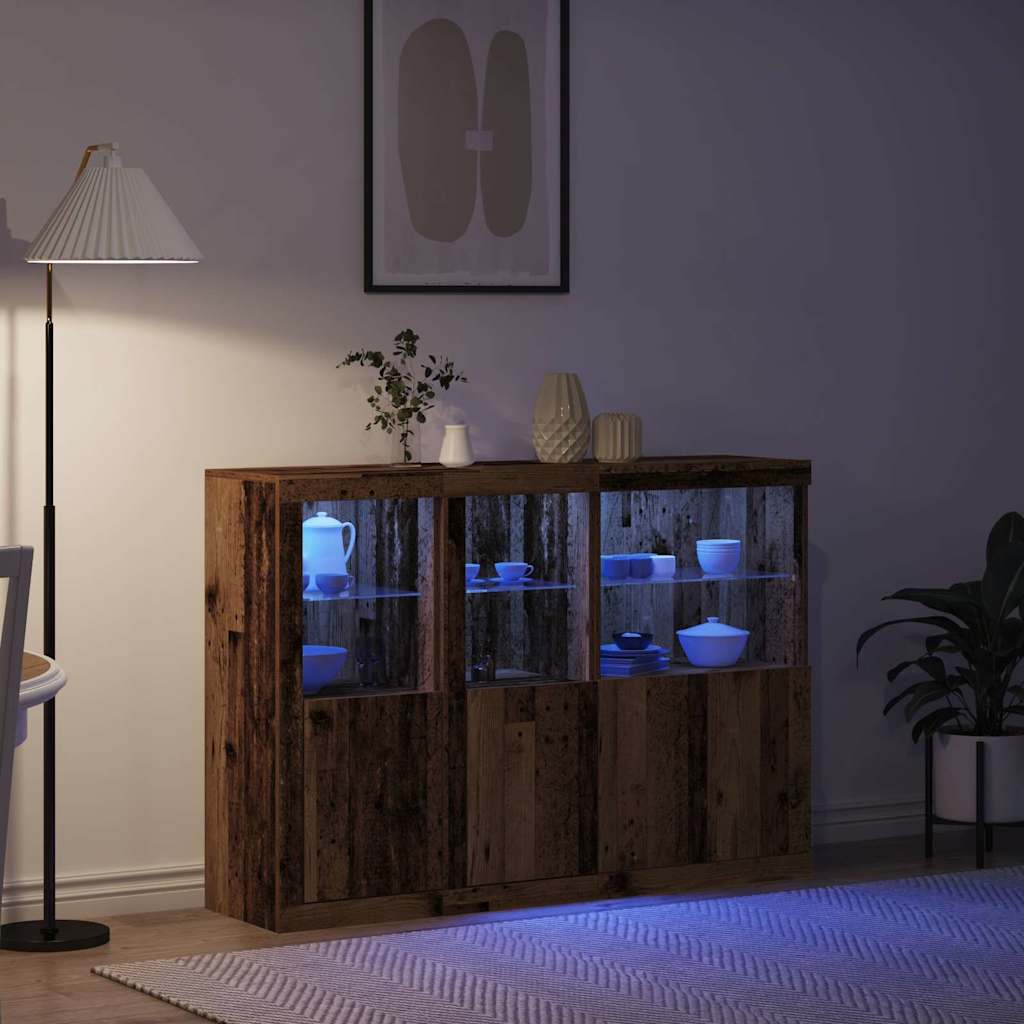 Sideboard Gammelt træ 142,5 x 37 x 100 cm Konstrueret træ