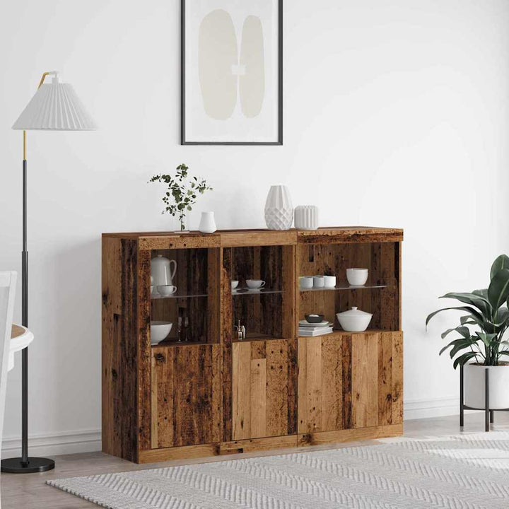 Sideboard Gammelt træ 142,5 x 37 x 100 cm Konstrueret træ