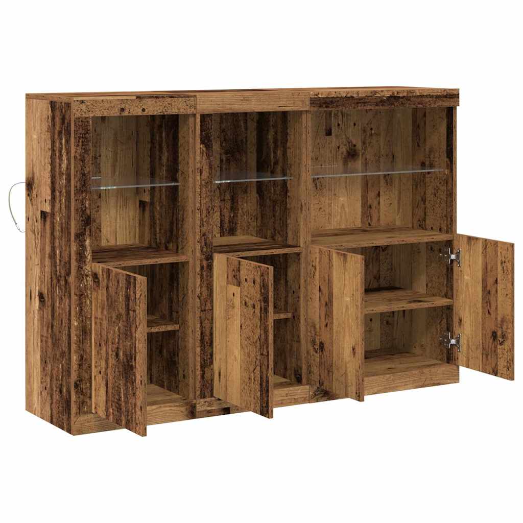 Sideboard Gammelt træ 142,5 x 37 x 100 cm Konstrueret træ