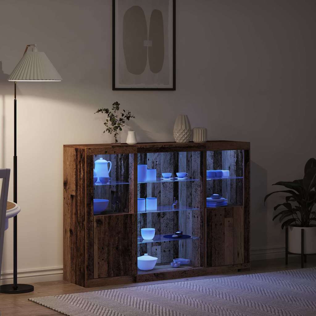 Sideboard Gammelt træ 142,5 x 37 x 100 cm Konstrueret træ