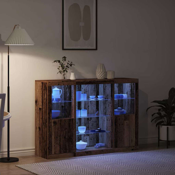 Sideboard Gammelt træ 142,5 x 37 x 100 cm Konstrueret træ