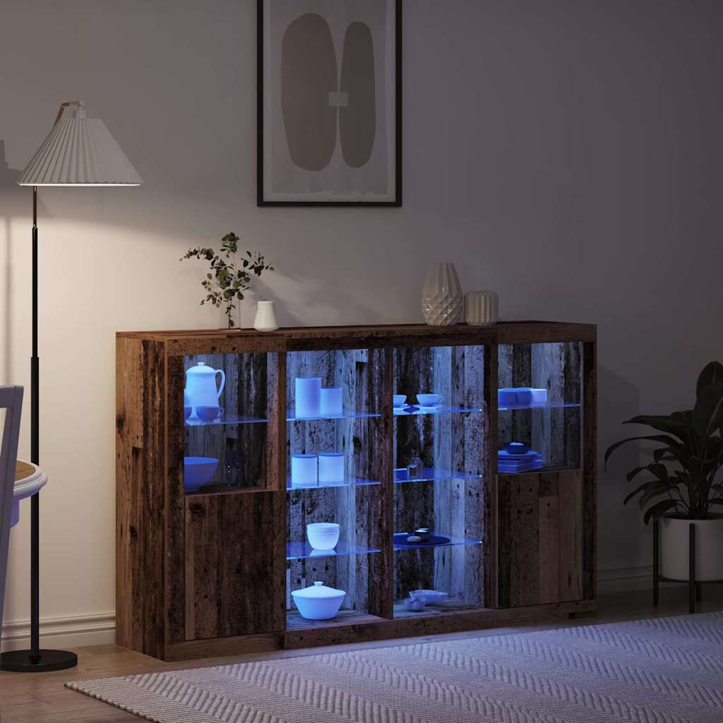 Sideboard Gammelt træ 163 x 37 x 100 cm Konstrueret træ