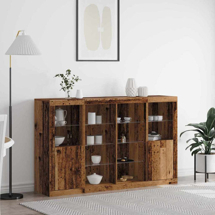 Sideboard Gammelt træ 163 x 37 x 100 cm Konstrueret træ