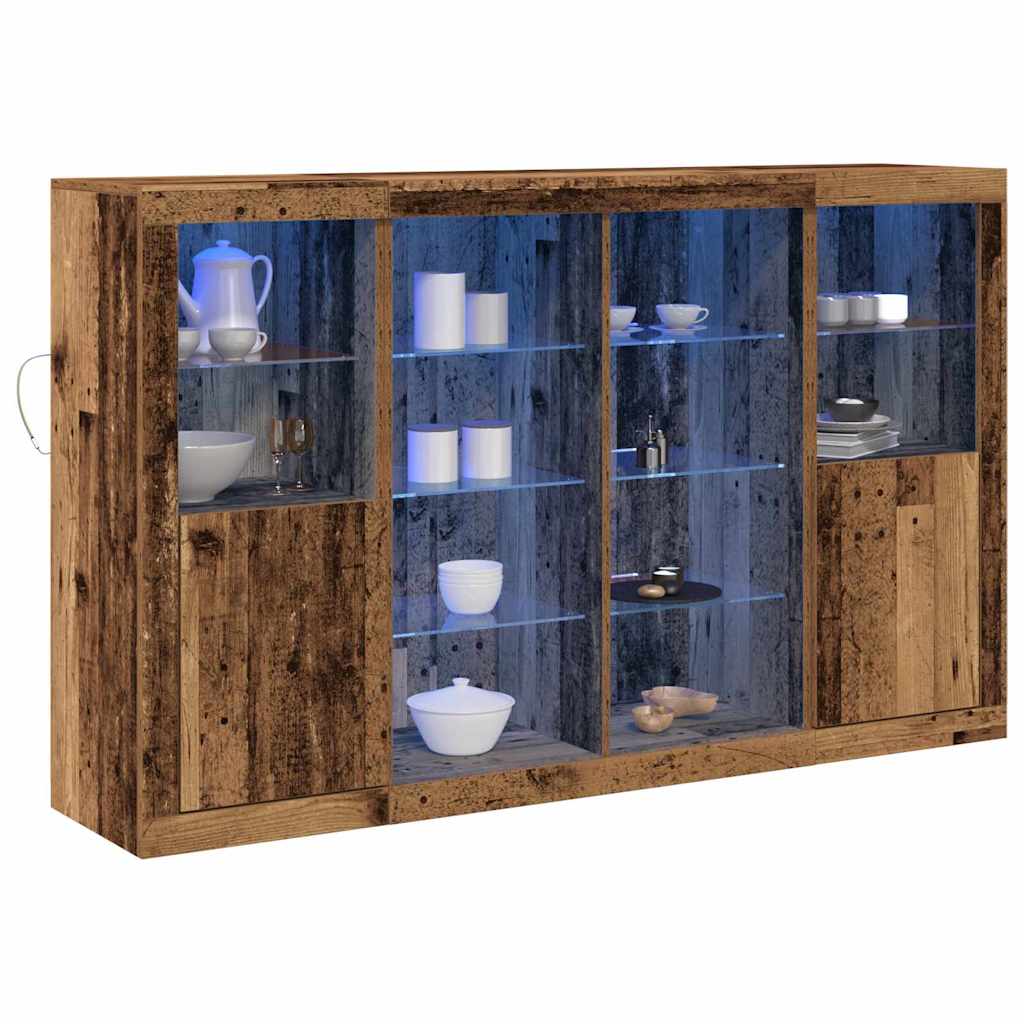 Sideboard Gammelt træ 163 x 37 x 100 cm Konstrueret træ