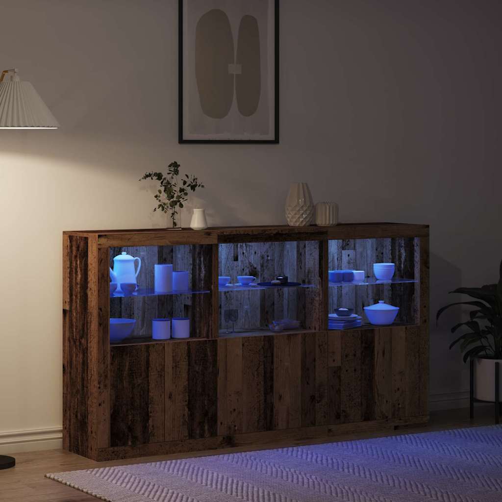 Sideboard Gammelt træ 181,5 x 37 x 100 cm Konstrueret træ