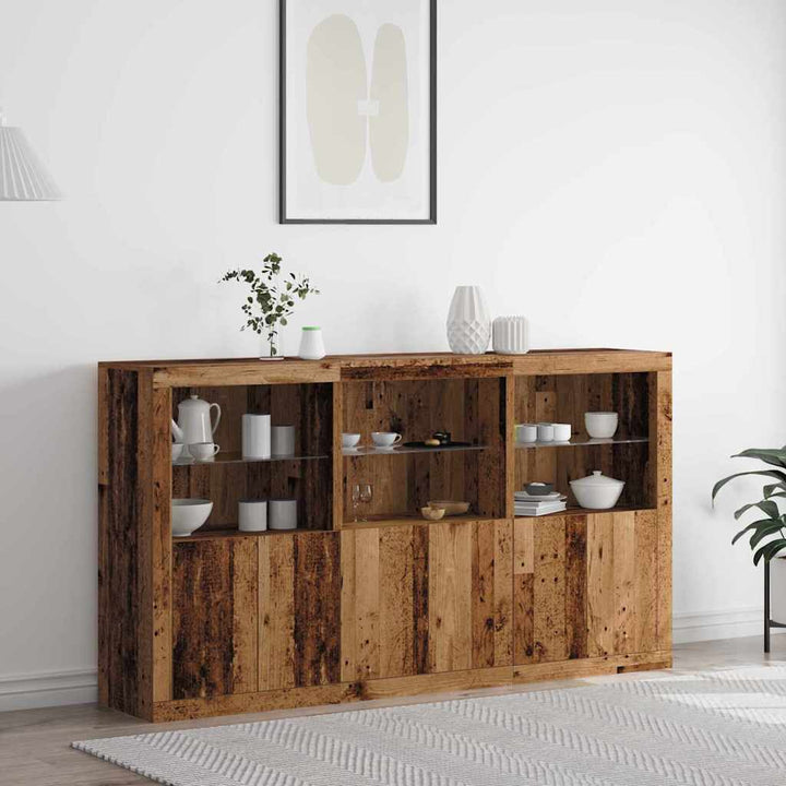 Sideboard Gammelt træ 181,5 x 37 x 100 cm Konstrueret træ